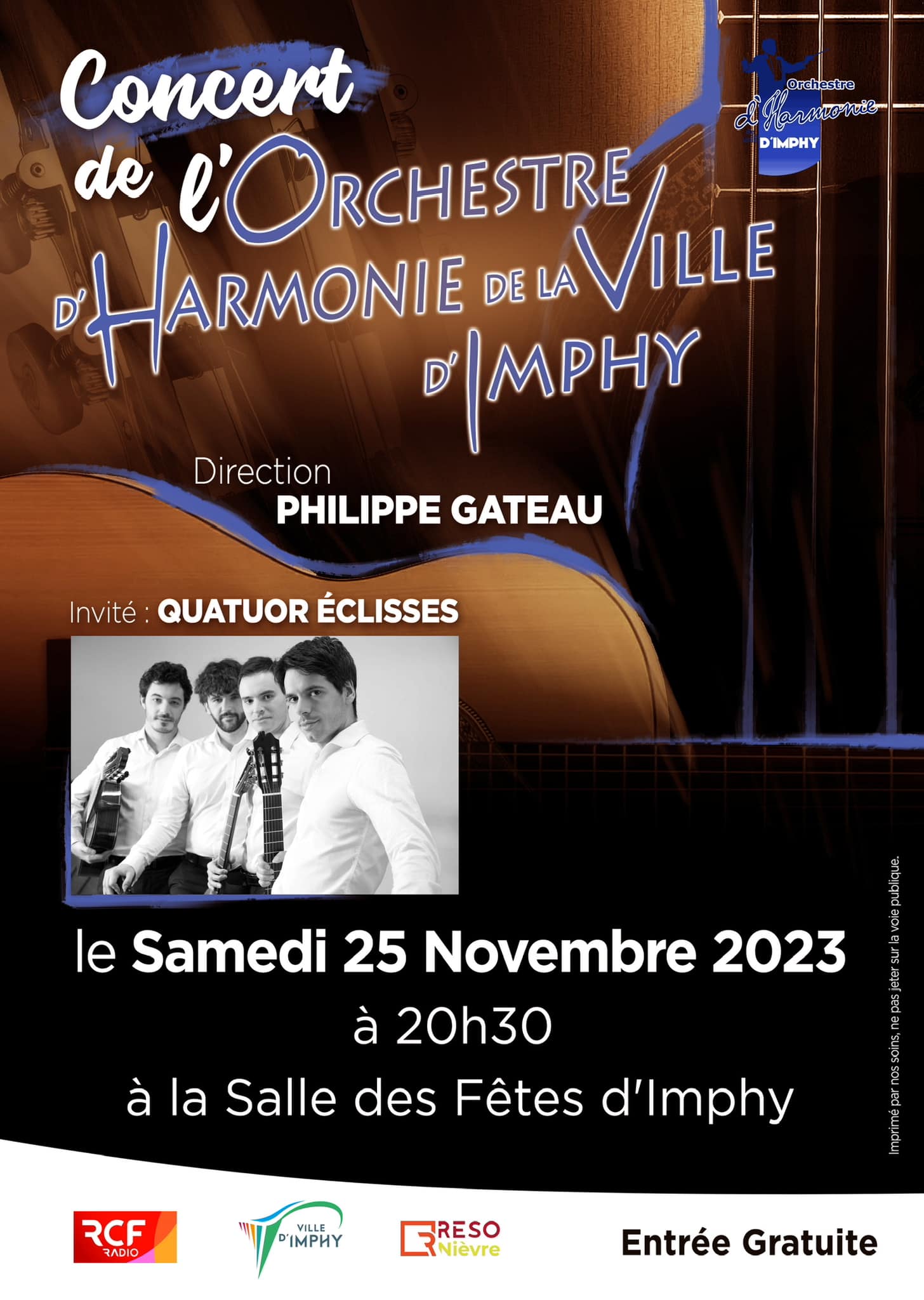 Affiche Sainte Cecile 2023 OVHI Imphy